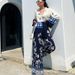 Women's clothing fashion positioning printed loose long-sleeved tops wide-leg pants two-piece set_ecoleips.com