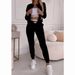 Women's Clothing Spring And Summer Multi Pocket Lapel Loose Long Sleeved Shirt Wide Leg Trousers Two Piece Suit_ecoleips.com