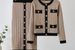 French Elegance Knitted Cardigan & Skirt Set For Women – Chic Autumn Two-Piece Outfit With Flowy Skirt & Soft Cardigan_ecoleips.com