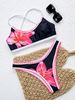 Women's Clothing Women's Sexy High-Waisted Printed Bikini Two-Piece Swimsuit European American Style Swimwear_ecoleips.com