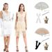 1920S retro tassel sequin sexy V-neck dress slim banquet evening dress dropshipping_ecoleips.com