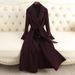 luxury doublefaced wool coat for women elegant long trench coat with belt, pure wool, slim fit, office & casual wear_ecoleips.com