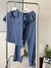 Women’s Clothing Shirt Jeans Two Piece Suit Female Summer New Waistcoat Short Sleeved Straight Trousers Suit Female_ecoleips.com