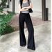 2026 Polka Dot Straight-Leg Sports Pants, Fashionable, Cool, High-Waisted, Draped, Thin Wide-Leg Pants_ecoleips.com
