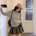 girl Embroidered Cable Knit For Women, Autumn And Winter Korean 2025 New Chic Lazy Style Loose Pullover Long Sleeve Sweater_ecoleips.com
