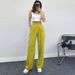 Women's High Waist Straight Leg Pants - Elegant Casual Trousers For Spring & Summer_ecoleips.com
