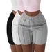 Women's Clothing Spring New Solid Color Casual Drawstring Shorts_ecoleips.com