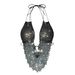 Women's Clothing Hollow Sexy Mesh Cutout Rhinestone Halter Top For Women - Stylish Lace-Up Design, Clubwear & Festival Outfit (Black, S/M/L)_ecoleips.com
