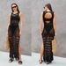Women's Clothing Beach Blouse Hollow Knitted Blouse Holiday Dress_ecoleips.com