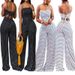 Fashion Women's Polka Dot Print Strapless Jumpsuit Relaxed Everyday Wear Comfortable Feshion_ecoleips.com