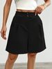 2025s 2025 Summer New Loose Pants Casual Women's High Waist Wide Leg Shorts_ecoleips.com