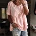 Women's Solid Color Round Neck Short Sleeve Ruffled Top T-Shirt Spring/Summer New Clothing_ecoleips.com