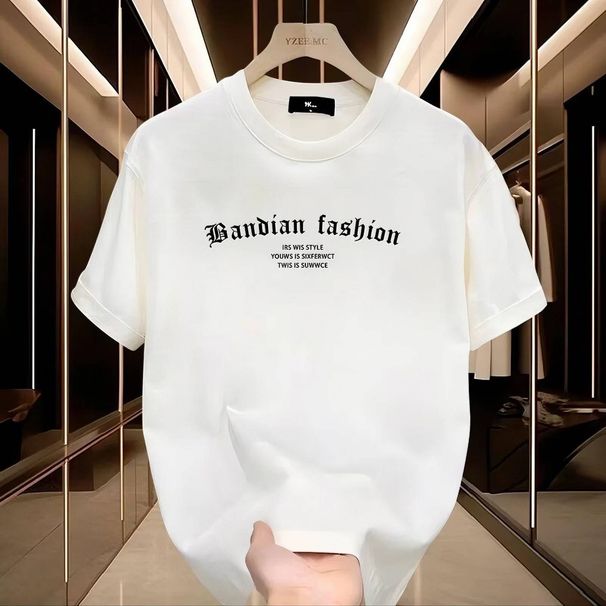New Cotton Fashion Sense Printing Short-sleeved T-shirt Unisex Men Summer Tide Loose Hundred Tops_ecoleips.com