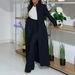 Women's European American Solid Color Lapel Long Suit Two Piece Set Regular Thickness Summer Season_ecoleips.com