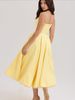 K Heavy Industry Fishbone Waist Strap Sexy Hot Girl Medium Long Dress Mesh Splicing_ecoleips.com