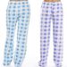Women's Clothing Classic Plaid Home Casual Trousers Home Loose Women's Trousers_ecoleips.com