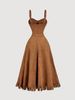 Western Style Women's Dress Is Thin, Fashionable, Fringed, Suspender, Waist Swing Dress, Daily Travel Party_ecoleips.com