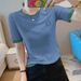This Year's Popular Top Is A Short-Sleeved Garment Made From Bamboo Fiber Cotton, Designed In A Korean Style For Summer_ecoleips.com