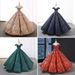 Wedding Dress Evening Dress Palace Elegant One Shoulder Ball Performance Tutu Skirt Red Toast Dress_ecoleips.com