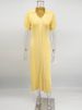 Tossy Fashion Knit Cardigan Maxi Dress Summer Women Chubby Loose Elegant Vintage Evening Party Dress Female Knitwear Long Dress_ecoleips.com