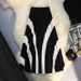 Women's Spring And Summer Accordion Pleat Retro Black And White Contrast Irregular Color Matching Big Swing Pleated Skirt_ecoleips.com