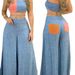 Women's Clothing Contrast Color Women's Clothing Splicing Tube Top Tight Suit Trousers _ecoleips.com