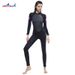 Aria Basics 5MM Fleece-lined Warm One-piece Long-sleeve Diving Suit For Winter Swimming, Deep Snorkeling, And Surfing_ecoleips.com