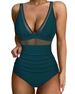 Women's Clothing High Waist One Piece Swimsuit Women's Tight Sexy Hollow Hot Spot Swimsuit_ecoleips.com