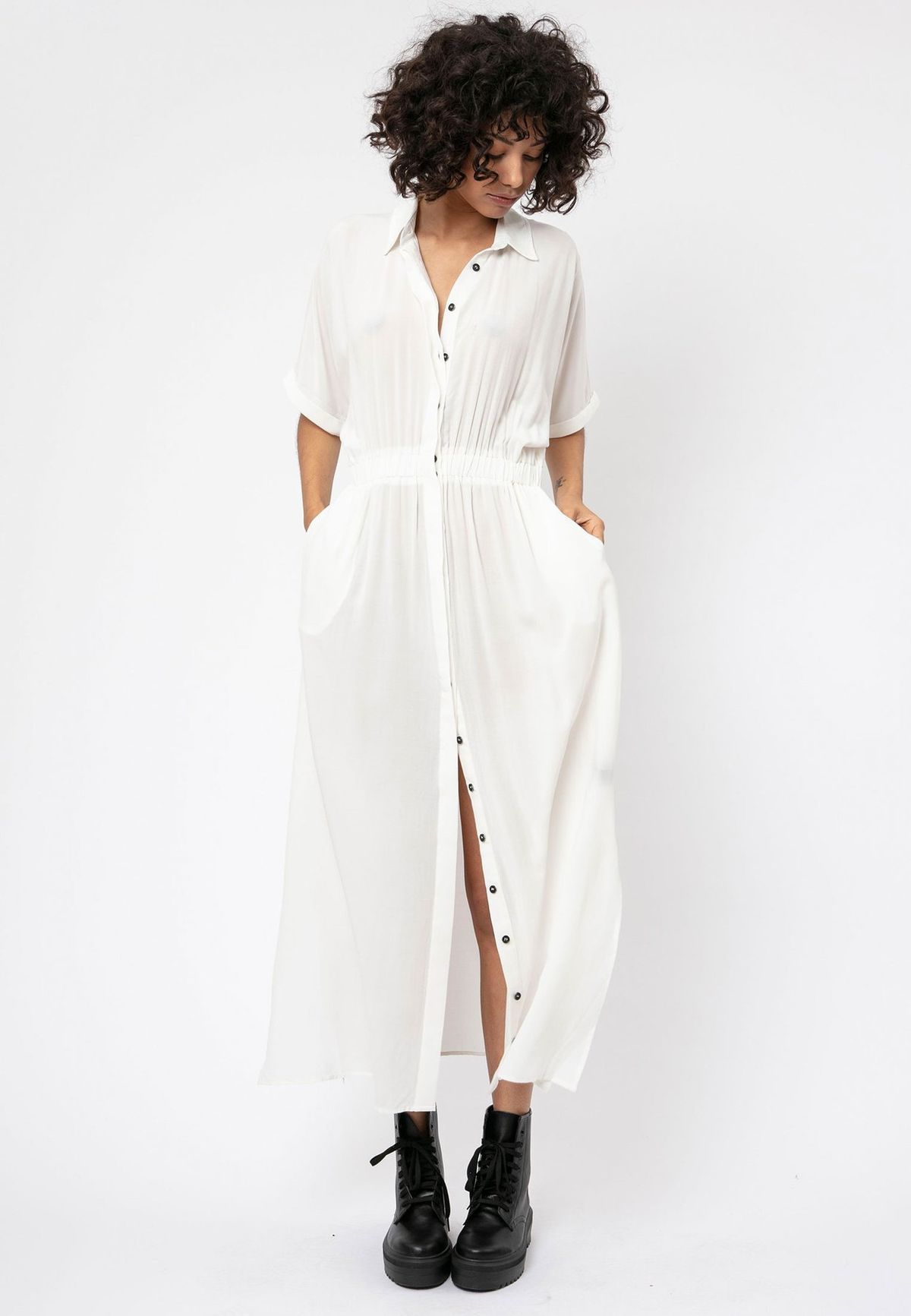 New European And American Summer Rayon Shirt-Style Beach Cover-Up Sunscreen Bikini Swimsuit Outerwear_ecoleips.com