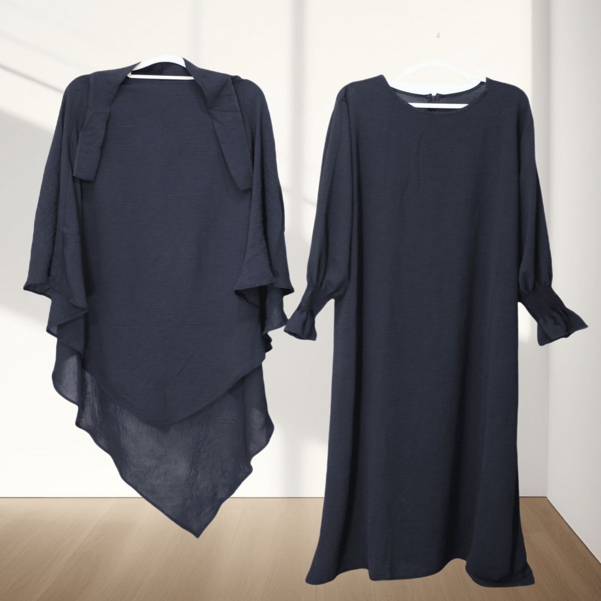 2025 New Loriya Dubai Turkey Solid Color Women's Fashion Two-Piece Set_ecoleips.com