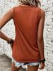 K Tank Top Women's Loose V-neck Sleeveless Comfortable T-shirt For Women. No Necklaces Or Other Accessories_ecoleips.com