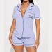 Women's Clothing Summer Casual Comfortable Pajamas Short Sleeved Pocket Letter Shorts Suit_ecoleips.com