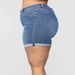 2025s Plus Size Fashion Stretch Denim Shorts For Women_ecoleips.com