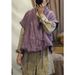Autumn And Winter Original New Design Linen Irregular Texture Wrinkled Warm Padded Lace-up Hanfu Retro-style Vest_ecoleips.com