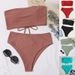 Women's Clothing Tube Top Sexy Printed Bikini Women's Swimsuit Women_ecoleips.com