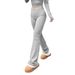 Voya Hot-selling 2026 European And American Women's Sexy Hot Girl Slim-fit Knitted Design Wide Slimming Cuffed Long Pants Skinny-flared Long Pants
_ecoleips.com