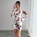 Floral Backless Mini Dress For Women Sexy Mesh Flared Sleeve For Autumn 6 Available_ecoleips.com
