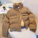 Winter Down Jacket Women, Short Korean Style, Thickened Coat, High-End Casual Cotton Padded Jacket, Loose Fit For Petite_ecoleips.com