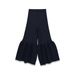 Commuter Navy Blue V-neck Knitted Cardigan + Ruffle Pants_ecoleips.com