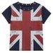 Gothic Trendy Women's round Neck T-Shirt Flag Print Slim Fit Cropped Hip Hop Commuter Top Y2k European American Style_ecoleips.com