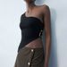 Solid Color Slim-fit Off-shoulder Camisole For Women, Summer Short Slightly Stretchy Polyester, Sexy Hot Girl Style,_ecoleips.com
