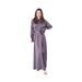 Voya Voya Women's European And American Autumn New Solid Color Satin Long Sleeve Loose Dress With Belt For Women_ecoleips.com