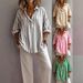 Spring Striped Loose Women's Shirt Long Sleeve Pullover American Style For Ladies_ecoleips.com