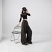 Winter New Fleece-Lined Thickened Denim For Women American Style High Waist Leopard Print Warm Loose Wide-Leg_ecoleips.com