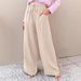 Women's Clothing High Waist Wide Leg Pants Casual Loose Fit Drawstring Solid Color Fashion Bottoms_ecoleips.com