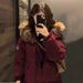 girl Girl Girl Girl 2024 Winter New Women's Thickened American Style Small Size Down Cotton Parka Jacket_ecoleips.com