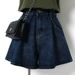 Non-elastic 2026 Summer Large Size Denim Mm Loose New Thin Word Wide Shorts High Waist Small Wide Legs_ecoleips.com