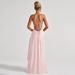Summer Elegant Satin Long Skirt for Women with Suspenders Ruffles High Slit European American Style Dress_ecoleips.com