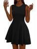 Women's Clothing Elegant A Line Sleeveless Tank Cocktail Party Dress_ecoleips.com