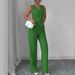 Elegant Solid Color Sleeveless Vest & Pants Suit For Women - Breathable Polyester Blend, Wrinkle-Free, Office & Casual Wear (S/M/L/XL)_ecoleips.com